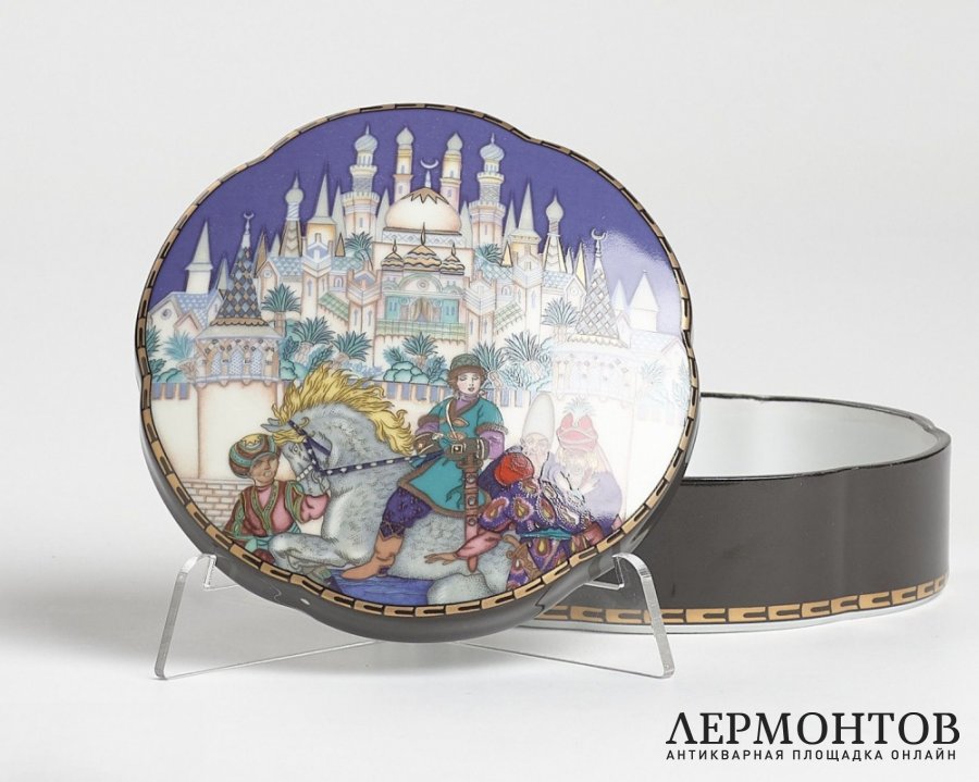 Шкатулка «Жар-птица». Фарфор, Heinrich, Villeroy & Boch, Германия, 1980-е годы