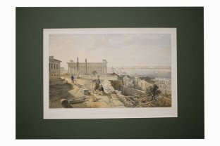 Литография. Церковь святых Петра и Павла. Крымская война. У. Симпсон. Лондон, 1856 г.