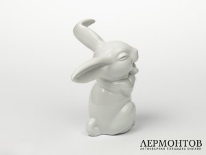 Статуэтка «Смеющийся заяц». Фарфор, Rosenthal, Германия, XX век