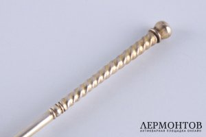 Ложка с чернением. Василий Семенов. Серебро 84 пробы. Россия, Москва, 1864 год.
