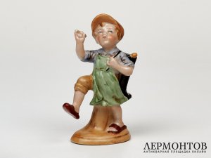 Статуэтка «Путешественник», серия Bertram. Фарфор, Wagner & Apel, Германия, 1930–1940 годы
