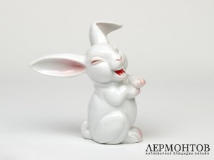 Статуэтка «Заяц». Фарфор, Rosenthal, Германия, 1960 год