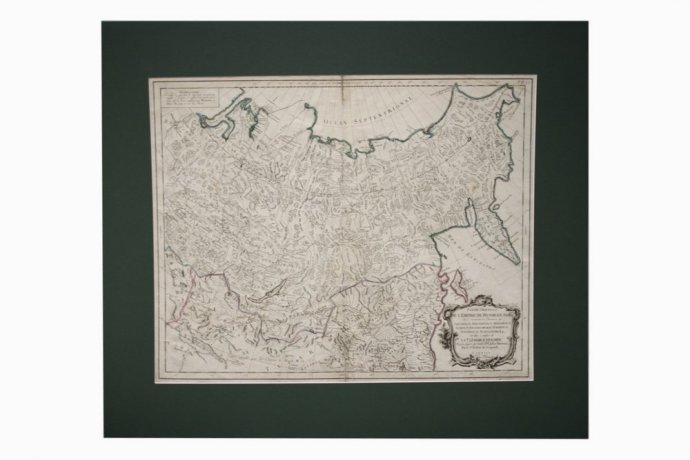 Карта. Восточная часть Российской империи в Азии. Жиль Вогонди. Венеция, 1780 год.