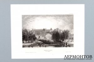 Гравюра. Царицыно в Подмосковье. 1852 год. Маер. Германия