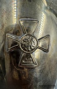 Бокал с Георгиевским крестом. Серебро 84 пробы, Россия, начало 20 века